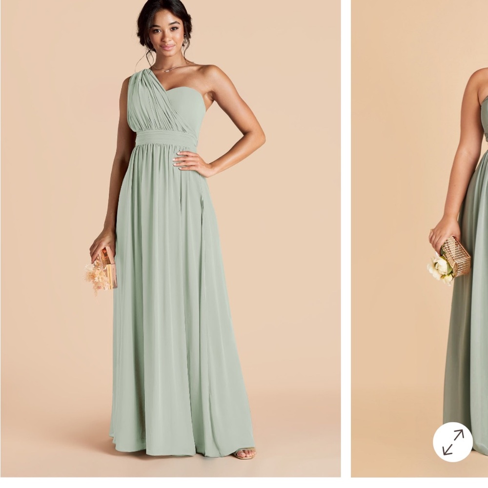 Birdy Grey Strapless Dress in Soft Green